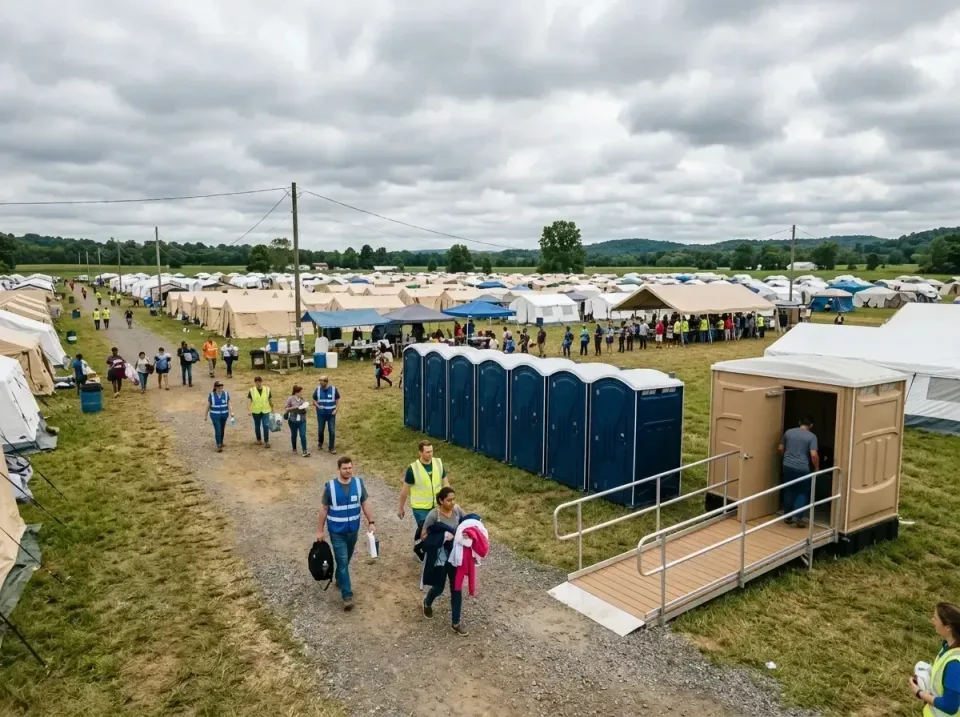 disaster-relief-camp-restrooms-010 — frequently asked questions, Dumpster & Portable Bathrooms Rental in Williamstown, WV